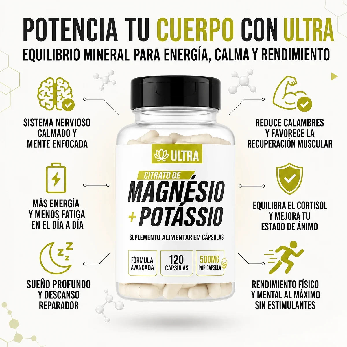 ULTRA CITRATO DE MAGNESIO + POTASIO
